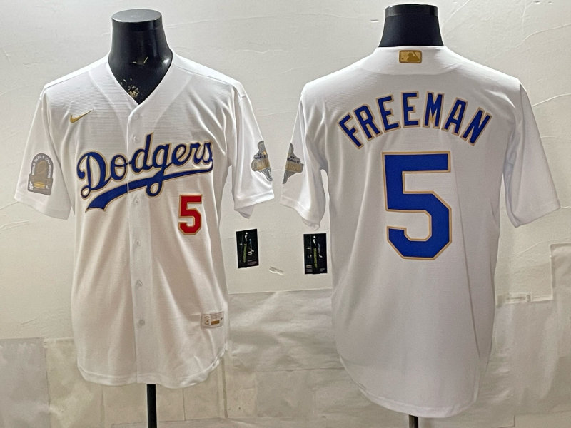 Men 2026 Los Angeles Dodgers #5 Freeman White Game Nike MLB Jersey 04003005